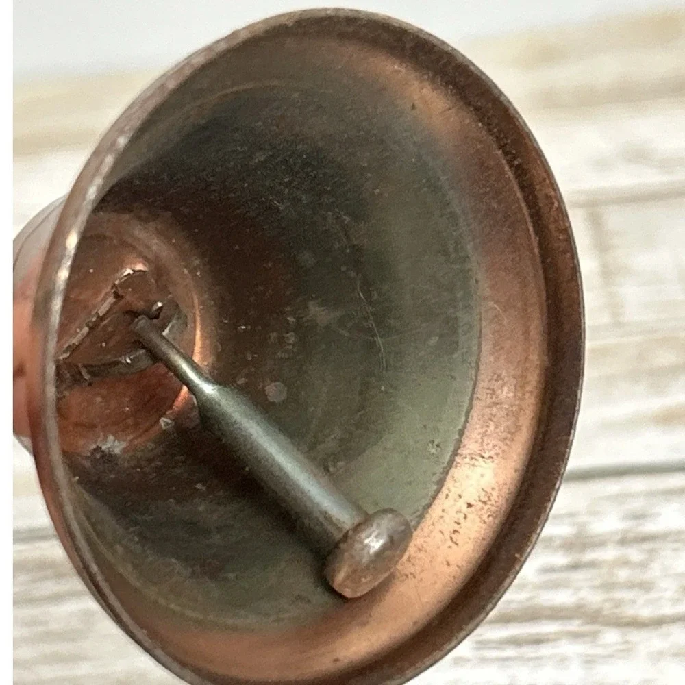 Vintage Copper Bell Give Valley Bell A Ring Quality Check Desk Bell Collectible